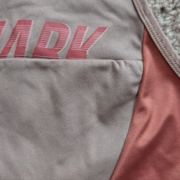 Gymshark Pink Mauve Turbo Racerback Vest Crop Tank Top Size XS - Picture 7 of 8